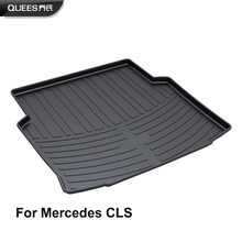 QUEES Custom Fit Cargo Liner Boot Tray Trunk Floor Mat for Mercedes Benz CLS Class W218 2011 2012 2013 2014 2015 2016 2017 2018 2024 - buy cheap