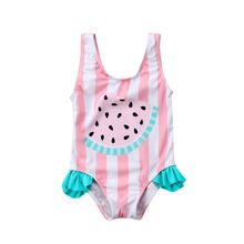 Cute Toddler Baby Girls Watermelon Swimsuit Swimwear Swimming One-piece Bikini Summer Beachwear Girl Clothes Bodysuits 2024 - buy cheap