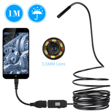 OWSOO 6 LED 5.5MM Lens Endoscope IP67 Waterproof Inspection Borescope USB Wire Snake Tube Camera for OTG  Android Smart Phones 2024 - buy cheap