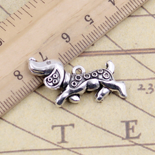 10pcs Charms Dog 32x16mm Tibetan Silver Color Pendants Antique Jewelry Making DIY Handmade Craft 2024 - buy cheap