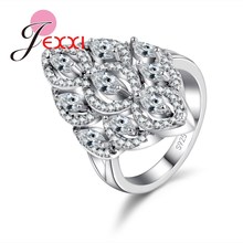 Fashion  Silver Women Rings Strawberry Shape Multilayer Crystal Rhinestone Finger Ring High Quality Wedding Jewelry 2024 - buy cheap