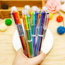 6 Colors Pen Stationery Ballpoint Pen School Supplies Kawaii Office Accessories Pens For Writing Stationery Stationery Tools 2024 - buy cheap