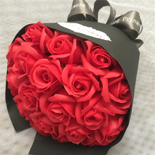 Искусственные цветы, искусственные розы для невесты, свадебный подарок на день рождения, подарок на день Святого Валентина, украшение для вечеривечерние, имитация цветов 2024 - купить недорого