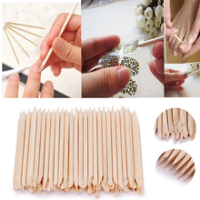 100pcs Nail Art Orange Dual End Wood Stick Cuticle Pusher Remover Manicure Stick Wooden for Nail Art Care Manicures Nail Tools 2024 - buy cheap