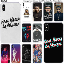 Модный силиконовый прозрачный чехол Anuel aa Ozuna для Apple iPhone 11 Pro XS MAX XR X 7 8 Plus 6 6s Plus 5 5C 5S SE TPU 2024 - купить недорого