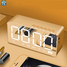 Desktop Alarm Clock Smart Bluetooth Speaker Wireless Mobile Subwoofer LED USB Home Decor Digital Clocks Electronic Music Player 2024 - buy cheap