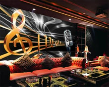 Murales de papel tapiz de alta calidad, barra de símbolos de música dinámica, Fondo de KTV, papel de pared 3d para sala de estar beibehang 2024 - compra barato