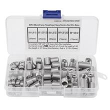 80PCS  M8*1.25 Stainless Steel Coiled Wire Helical Screw Threaded Inserts Set thread repair kit 2024 - buy cheap