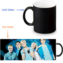 Custom 12 OZ Magic Mugs R5 Family Coffee Tea Milk Mug,Heat Sensitive Color Changing Black To White Ceramic Mug 2024 - buy cheap