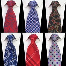 RBOCOTT-Corbata de seda a la moda para hombre, corbatas de Cachemira marrón de 8cm con cuello Floral azul, corbata gradiente roja para negocios de boda 2024 - compra barato