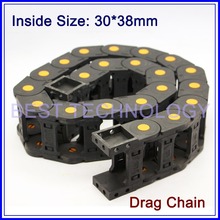 Series 30 x 38mm 50mm 57mm 77mm 103mm L1000mm Plastic Cable Drag Chain Wire Carrier with end connectors plastic towline! 2024 - buy cheap