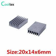 (500pcs/lot) 100% new 20x14x6mm Aluminum heatsink  radiator for chip Electronic cooler cooling 2024 - buy cheap