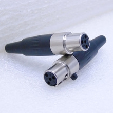 High quality 5pcs/lot mini xlr 4 pin female Audio Mic connector TA4F Mini XLR Connector with Steel Shell 2024 - buy cheap