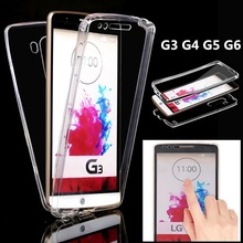 LG6 LG5 LG4 LG3 Crystal Touch Transparent All body Case for LG G3 G4 G5 G6 Cover Soft Silicone Phone bag Cases G 3 4 5 6 2024 - buy cheap