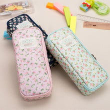 The sea of flowers Pencil Case Quality canvas School Supplies Stationery Gift School Cute Pencil Box School Tools 2024 - buy cheap