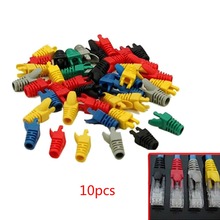 10 pc Network RJ45 Cable Ends Plug Connector Cover Boots Cap Cat5 Cat6 Safety RJ45 Connector Jacket 2024 - buy cheap
