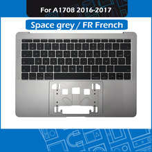 A1708 Top Case Space Grey for MacBook Pro Retina 13" A1708 Palm rest Topcase with FR French Keyboard MLL42 MPXQ2 2024 - купить недорого