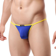 Ropa interior Sexy Gay para hombre, calzoncillos transpirables de cintura baja, bolsa de cordel, bragas elásticas 2024 - compra barato