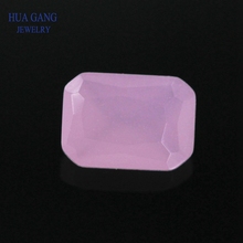 Rosa translúcido octangle forma corte solto contas de vidro pedras preciosas sintéticas para jóias tamanho 3x5 12 12x16m frete grátis 2024 - compre barato