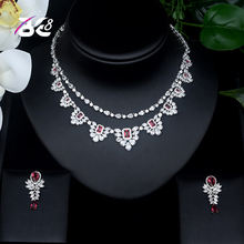 Be 8 Shiny White Color Cubic Zirconia Bridal Necklace Jewelry Set for Women Wedding Dress Accessories ensemble de bijoux S430 2024 - buy cheap