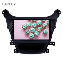 Harfey Автомобильный мультимедийный плеер для 2014-2016 Hyundai Elantra 9 дюймов 2Din Android 8,1 HD сенсорный экран WIFI USB GPS навигация радио 2024 - купить недорого