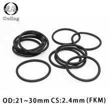 5PCS/lot Fluorine rubber Ring Black FKM Oring Seal CS:2.4mm OD21/22/23/24/25/26/27/28/29/30mm Rubber O-Ring Seal Oil Ring Gasket 2024 - buy cheap