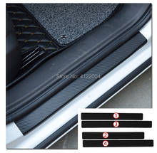 Защитная лента для порога автомобиля, защитная пленка из углеродного волокна для CHEVROLET CRUZE Silverado, Volt MALIBU Camaro Cadillac 2024 - купить недорого
