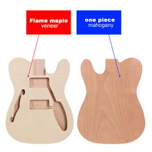 Fit Diy Electric guitar body Mahogany+flame maple veneer Hand-made Unfinished 2024 - buy cheap