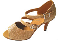 New Women Gold Glitter Salsa Ballroom Tango Dance Shoes Latin Dance Dancing Shoes Bachata Dance Shoes ALL Size 2024 - buy cheap
