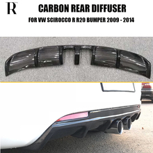 Carbon Fiber Rear Bumper Diffuser For VW Scirocco R R20 Bumper 2009-2014 2024 - buy cheap