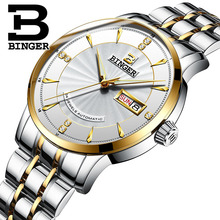 BINGER Watches Men Automatic Mechanical Business Man Watch Stainless Steel Men Clock Top Brand Luxury Relogio 2024 - buy cheap