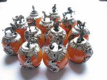 A set of Exquisite Chinese old Decorated Tibetan silver handwork 12 zodiac artificial beeswax Ball & dragon statues 2024 - buy cheap