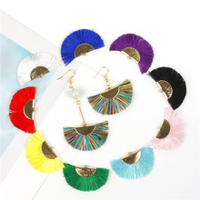 45x25mm 2pcs Rayon Small Fan-Shaped Tassel For Jewelry Making Earrings Handbag Decorations Phonestrape DIY Jewelry Findings 2024 - buy cheap