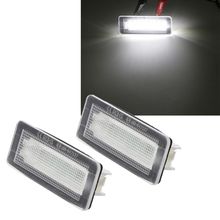 2pcs 18 SMD LED License Plate Number Light Lamp Error Free For Benz Smart Fortwo Coupe Convertible 450 451 W450 W453 2024 - buy cheap