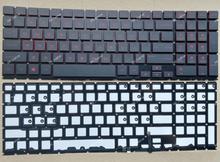 Teclado para laptop hp, com retroiluminação vermelha, preto, sem moldura, para omen 15-dc0051nr 15-dc0052nr 15-dc0085nr 2024 - compre barato