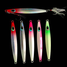 1piece / lot 100g knife jigging metal spoon high quality vib artificial bait boat fishing lure leadfish 2024 - buy cheap