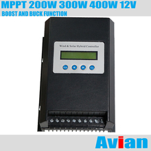 MPPT-controlador híbrido eólico Solar, 12V, 200W, 300W, 400W, Software libre certificado CE con función de refuerzo y Buck, carga de 6V a 60V 2024 - compra barato