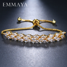EMMAYA Bling Cz Crystal Bead Friendship Bracelet Coloful Cristal Adjustable Bracelet for Women Beaded Bracelet 2024 - buy cheap