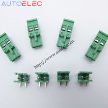 100Set 5.08mm Pitch 2 Pins vertical pcb connector male and female right angle pin PHOENIX CONTACT NO MVSTBR2.5/2-ST MSTBV2.5/2-G 2024 - buy cheap