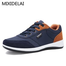 Men Casual Shoes 2022 Spring Autumn Lace Up British Style Breathable Mesh Suede Top Fashion Flat Patchwork Leather Shoes 2024 - buy cheap