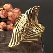 Punk Style Fashion Bracelets Women Charm Jewelry Gold Color Alloy Cuff Bangles Dress Accessories UKMOC 2024 - buy cheap