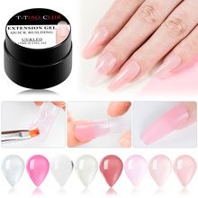 T-TIAO CLUB Quick Building Extension Nail Gel Polish Clear Pink Extending UV Led Builder Nail Gel Finger Nails Art Manicure 2024 - buy cheap