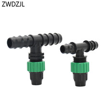 Male thread 1/2 3/4" to 8/11 hose reducing tee barb garden hose 16mm 20mm to the 9/12 hose Tee Connectors  3 way connector 1pcs 2024 - buy cheap