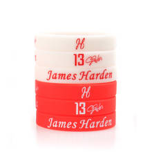 1PC James Harden silicone cuff bracelets for women and men basketball player sports wristbands&Bangles adult kids accessories 2024 - buy cheap