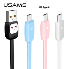 USAMS Cartoon USB Type C Cable for Samsung Galaxy S9 S8 USB C Fast Charging Data Cable for Huawei Mate 20 Pro Xiaomi USB Type-C 2024 - buy cheap