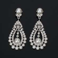 YFJEWE Women Crystal Dangle Earrings Fashion Wedding Earrings With Pearls Drop Earring Jewelry Charm Party Gift Wholesale#E204 2024 - buy cheap