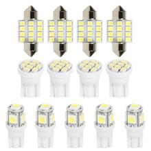 13pcs/set 6500K 5SMD /12SMD/ 8SMD Car LED Bulbs 31mm C5W Doom Light T10 W5W Map Reading Light License Plate Lamp Bulbs 2024 - buy cheap