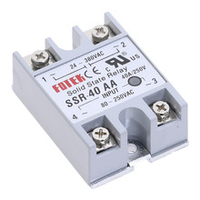 1pcs SSR-40AA   40 AA Solid State Relay Module 80-250V AC Input 24-380VAC 40A 2024 - buy cheap