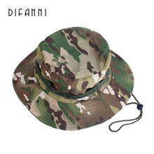 Difanni Tactical Boonie Hats Camouflage Bucket Hat Fisherman Cap Wide Brim Hats Outdoor Camping Hunting Fishing Caps Sunhat flat 2024 - buy cheap