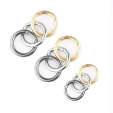 5Pcs Spring O-Ring Buckles Plated Gate Clips Carabiner Purses Handbags Round Push Trigger Snap Clasp Hooks Belt Accessories Tool 2024 - buy cheap